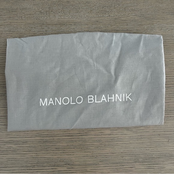 Manolo Blahnik Black Suede High Heel Chain Sandals US7/ EU37 - Picture 7 of 7